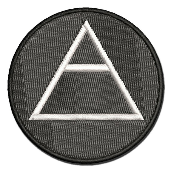 Triangle Witch Symbol Air Wicca Element Applique Multi-Color Embroidered Hook & Loop Patch - 3.5 Inch Large