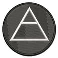 thumbnail image 1 of Triangle Witch Symbol Air Wicca Element Applique Multi-Color Embroidered Iron-On Patch - 3.5 Inch Large, 1 of 5