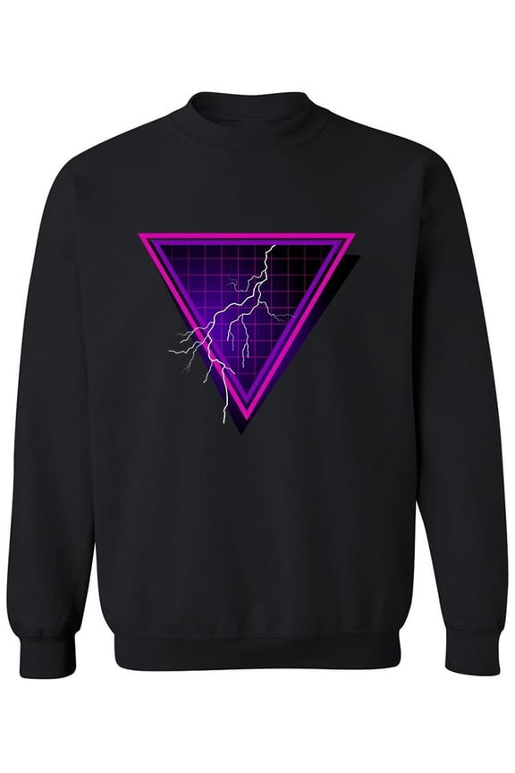 Triangle With A Lightning Bolt Sweatshirt Men -Image by Shutterstock, Male Large