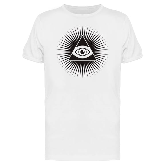 Triangle With All Seeing Eye T-Shirt Men -Image by Shutterstock, Male 4X-Large