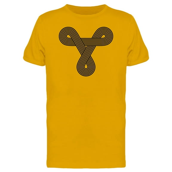 Triangle With Intertwined Lines T-Shirt Men -Image by Shutterstock, Male x-Large
