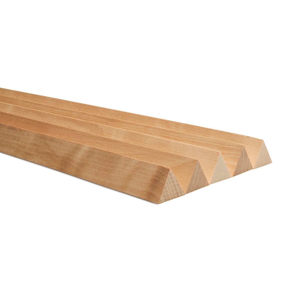 Traingel Rods Triangle Wooden Dowel Rods 1 inch x 36 inch, Pack of 25 Birch Wood ...
