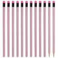 thumbnail image 1 of Uxcell Triangle Wooden Pencils Bulk, 12 Pack HB Graphite Pencils with Eraser, Pink, 1 of 7