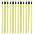 thumbnail image 1 of Uxcell Triangle Wooden Pencils Bulk, 12 Pack HB Graphite Pencils with Eraser, Yellow, 1 of 7