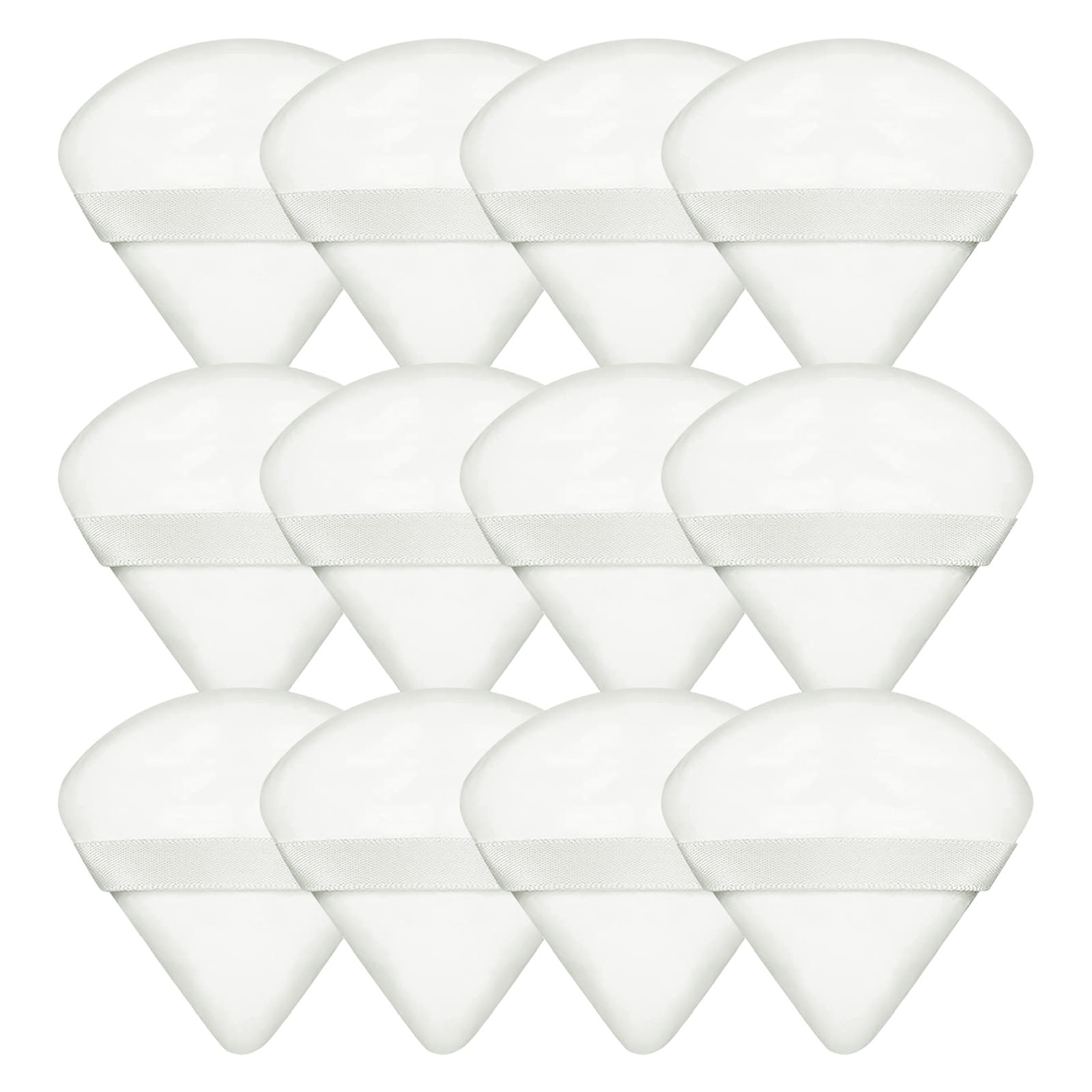 Triangle powder puff,12 Pieces powder puffs,Velour Powders Puffs for