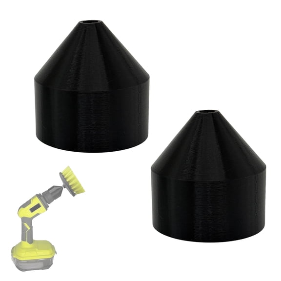 Triangle to Hex Adapter for Ryobi Power Scrubbers, Brush Head Conversion Connector, Expanded Attachment Compatibility for Cleaning Tasks, 2PCS