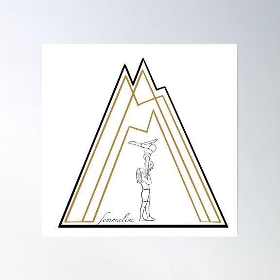 Triangles Are My Favorite Shape Poster Wall Art, Modern Wall Decor, 16x16 UNFRAMED