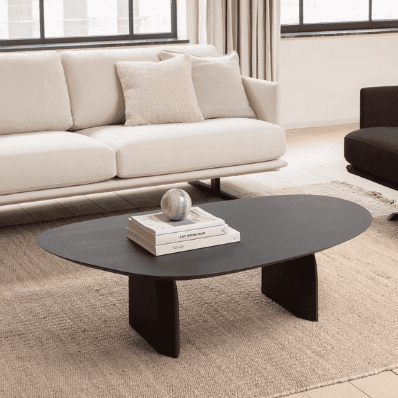 Triangles Coffee Table With Wooden Legs