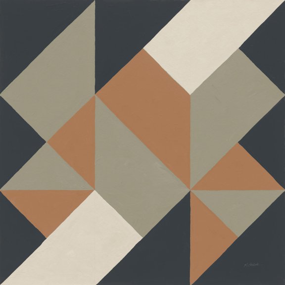 Art.com Triangles I Highland Art Print by Mike Schick, 24" x 24"