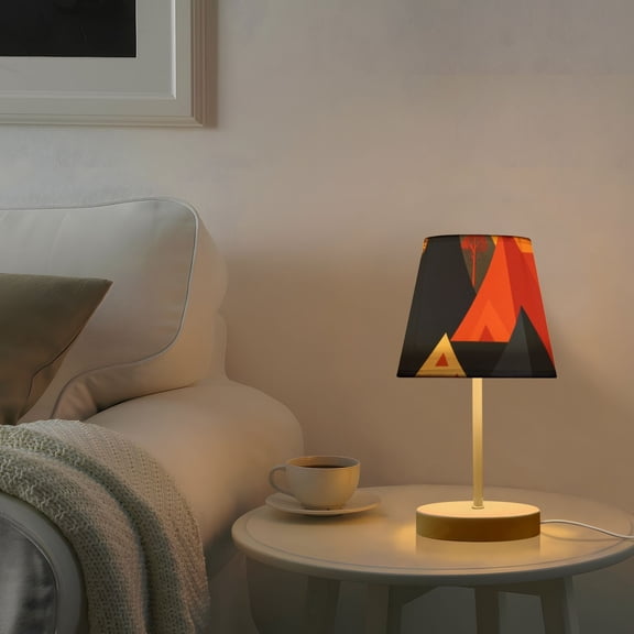 Triangles and Squares Desk Lamp 3 Color Modes LED Table Lamp Nightstand Reading Light for Bedroom Living Room