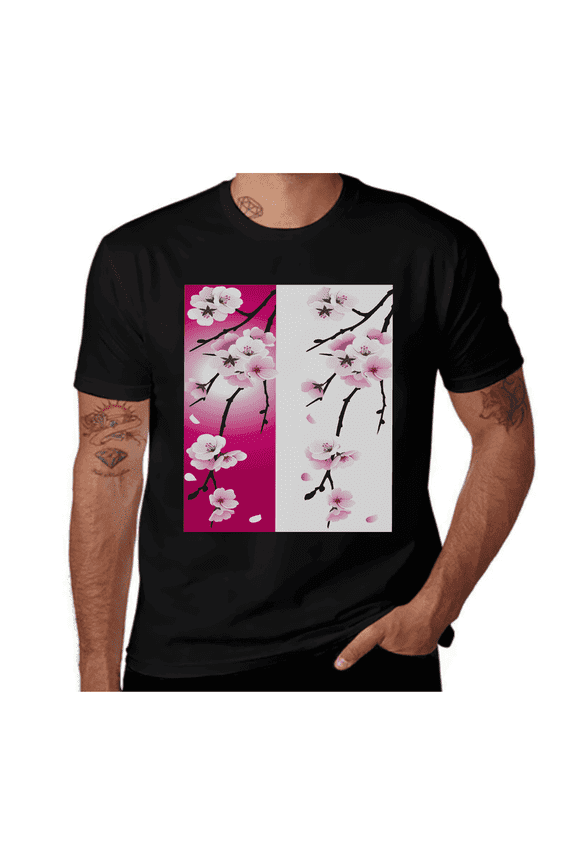 Triangles in Purple Shades-Edgy-Dark Magenta-Fuchsia-Violet- Casual Streetwea Everyday Tshirt Comfortable Wear tee shirt