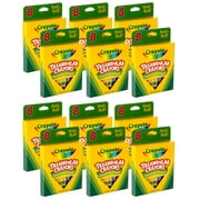 Crayola Triangular Anti-Roll Crayons, 8 Per Box, 12 Boxes
