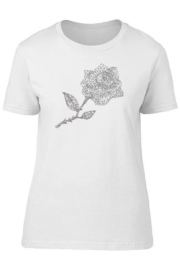 Triangular Art Rose Tee Women's -Image by Shutterstock