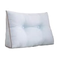 thumbnail image 1 of Triangular Backrest Pillow For Beds And Sofas, 45x50x15cm, Ergonomic Head And Lumbar Support, Detachable Cover, Comfortable Seating Aid, 1 of 9