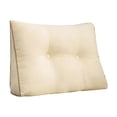 thumbnail image 1 of Triangular Backrest Pillow For Beds And Sofas, 45x50x15cm, Ergonomic Head And Lumbar Support, Detachable Cover, Comfortable Seating Aid, 1 of 9