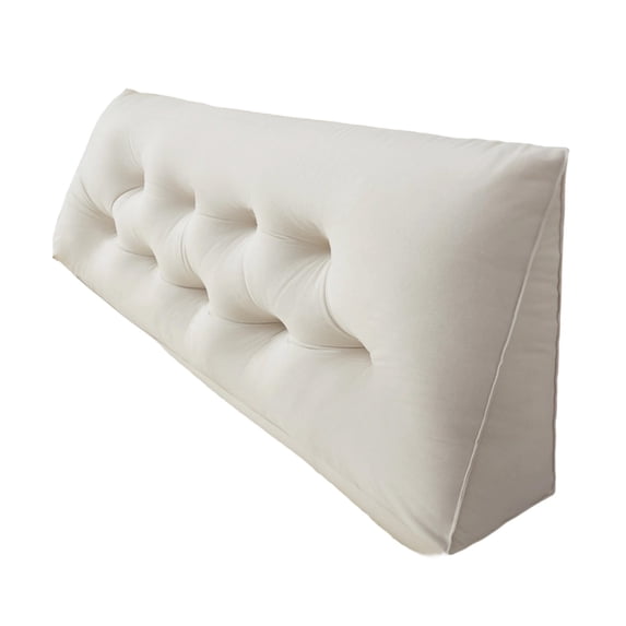 Triangular Bed Rest Pillow Extra Tall Thick 120x50x15cm for Reading Sleeping