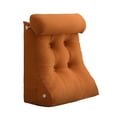 thumbnail image 1 of Triangular Bed Wedge Pillow with Adjustable Neck Support - Ergonomic Headboard Backrest for Reading, Watching TV & Gaming - for Beds, Sofas & Floor Lounging 21.6"x17.2"x10.2", 1 of 5