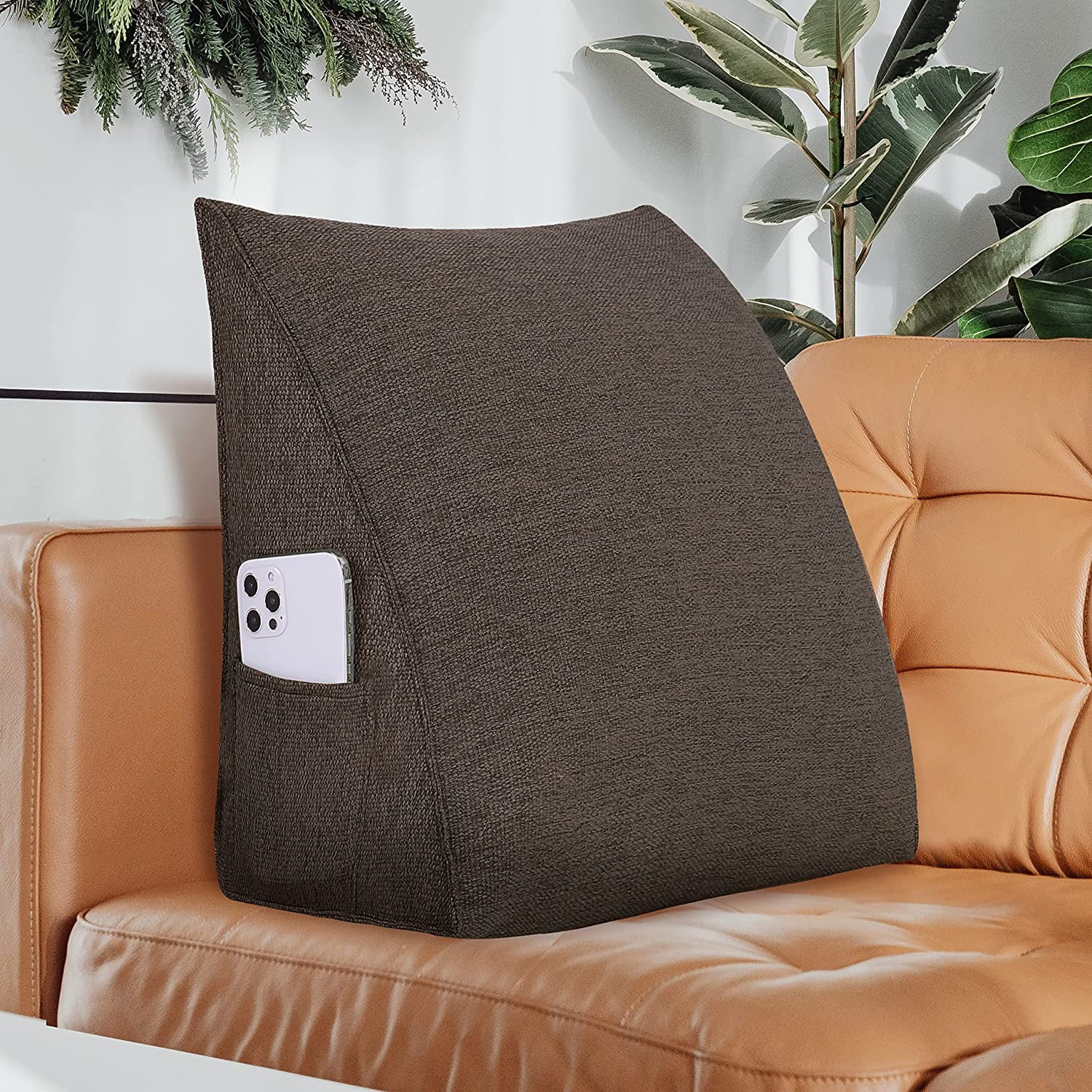 Triangular Bed Wedge Pillow Back Support Backrest Reading Pillows For