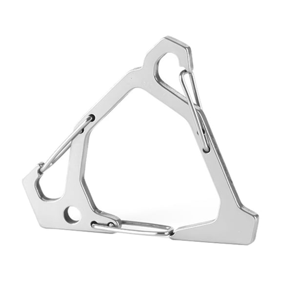 Triangular Carabiner Clip Metal Steels Keychains Hook Camping Keychains Hook Spring Kettles Buckles