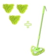 thumbnail image 1 of Triangular Cleaning Mop Shower Scrubber with Long Handle Adjustable Spin Scrubber Tool Handheld Bathroom Scrubber For Tub Tile Floor Wall And Kitchen, 1 of 7