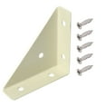 thumbnail image 1 of Triangular Corner Bracket With Screws – Metal 90° Right-Angle Connector For Wooden Shelving, Furniture, Bookshelves, Beds, Tables, And Cabinets, 1 of 9