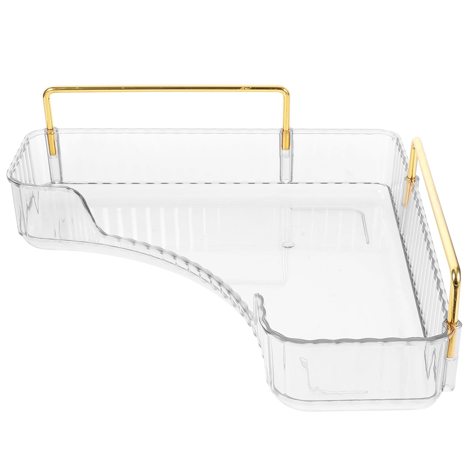 Triangular Cosmetics Storage Rack Tray for Bathroom Corner Shelf Makeup ...