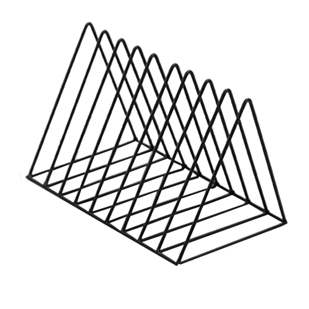 Triangular Desktop Book Rack Modern Metal Wire Bookshelf Simple Magazine Holder Rack for Home