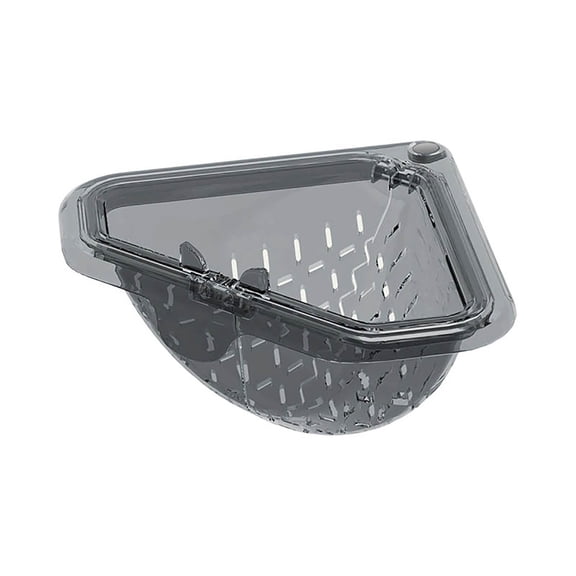 Triangular Dish Drying Rack Mat for Kitchen Counter Space Saving with —Smart Drain Tray for Efficient and Drying