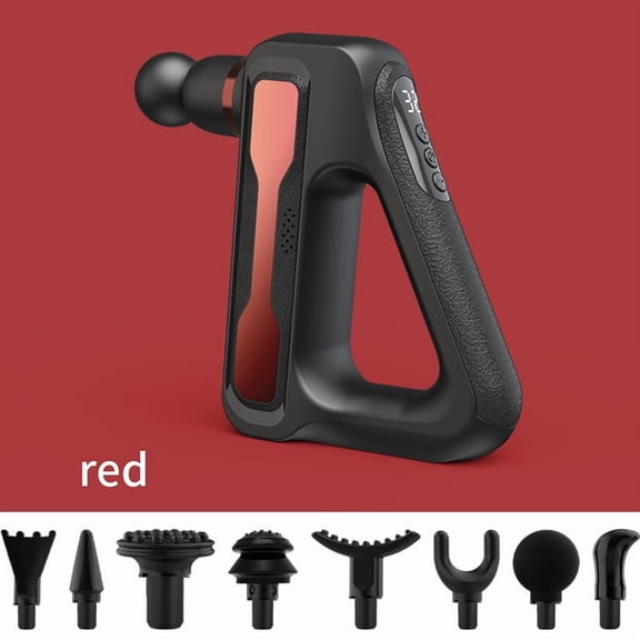 Triangular Fascia Gun Electric Impact Muscle Massager Low Noise Quiet Fitness Massage Gun for Home Workout Recovery