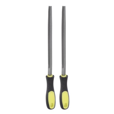 Shinelan 10-Inch Half Round Hand File - Second Cut Grade, High Carbon Steel For Plastic Laminate & Metal Finishing