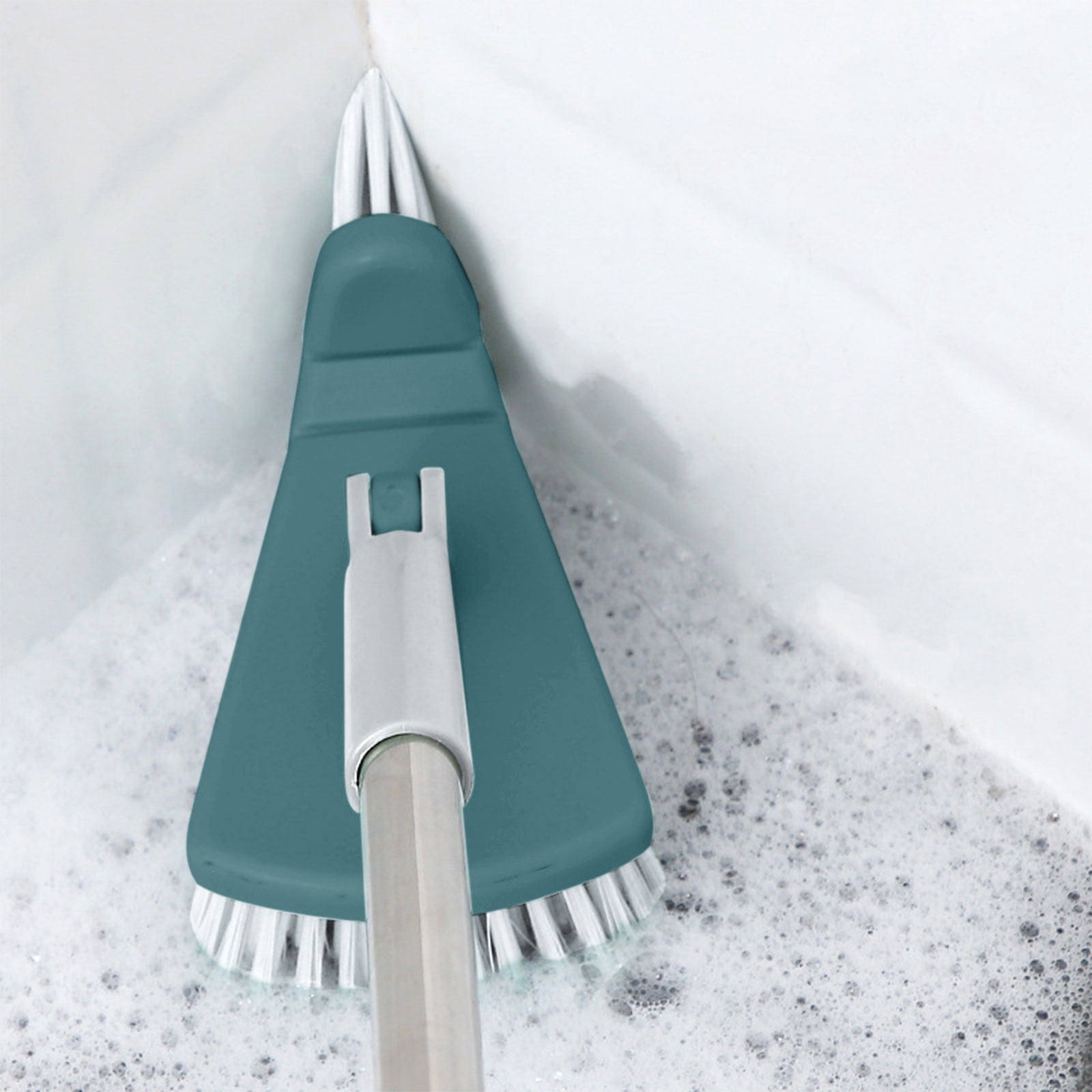 Triangular Floor Brush Long Handle Hard Bristle Brush Corner Gap Brush ...
