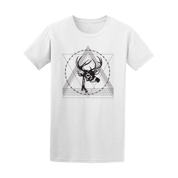 Triangular Geometric Deer Men's Tee - Image by Shutterstock
