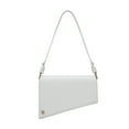 thumbnail image 1 of Triangular Geometric Under Arm Hobo Bag - PU Vegan leather - Off White, 1 of 7
