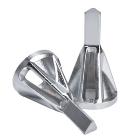 Triangular Handle Deburring External Chamfer Tool Burr Removal Bit for Stainless Steel, Copper, Brass and Aluminum, 2 Pack (0.8 inches / 21 mm)