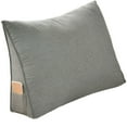 thumbnail image 1 of Triangular Headboard Pillow Twin Bed Bolster C20x24x78in Reading Backrest Cushion With Removable Cover, 1 of 5