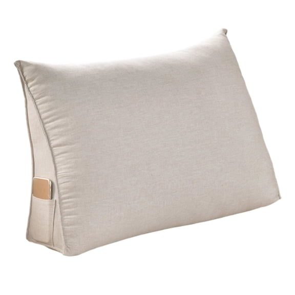 Triangular Headboard Pillow Twin for Dorm Bed Bolster Cushion Backrest Reading Pillow with Removable Cover 80x50cm Enhanced Comfort and Support for Sofa Bed
