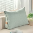 thumbnail image 1 of Triangular Headboard Pillow Twin Dorm Bed Bolster Cushion Backrest Reading Support Removable Cover, 1 of 4
