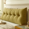 thumbnail image 1 of Triangular Headboard Pillow - Twin XL/Queen Size with Removable Cover, Ergonomic Back Rest for Dorm Beds & Sitting Support, 1 of 6