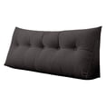 thumbnail image 1 of Wedge Headboard Pillow - Triangular Backrest Support Cushion for Dorm Room Beds, Reading Bolster Pillow with Storage Pockets, Comfortable Bed Wedge, 1 of 4