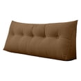 thumbnail image 1 of Triangular Headboard Pillow - Wedge Shaped Backrest Support Pillow for Dorm Beds with Side Pockets, Reading Bolster Cushion for College Students, Bed Wedge, 1 of 4