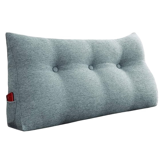 Triangular Headboard Wedge Pillow Daybed Pillows Bed Headboard Pillow Wedge Bed Rest Reading Pillow Filler Triangle Back Cushion Lumbar Positioning Upholstered Linen Blend Grey Twin
