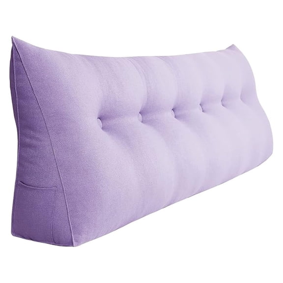 Triangular Headboard Wedge Pillow Daybed Pillows Bed Headboard Pillow Wedge Bed Rest Reading Pillow Filler Triangle Back Cushion Lumbar Positioning Upholstered Linen California King