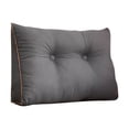 thumbnail image 1 of Triangular Headrest For Double Beds Backrest With Detachable Cover Ergonomic Long Pillow Backrest Suitable For Dormitory Beds Sofas Single Beds Bunk Beds (24x20 Inch）, 1 of 5
