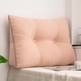 thumbnail image 1 of Triangular Headrest For Double Beds Backrest With Detachable Cover Long Pillow Backrest Suitable For Dormitory Sofas Beds Backrest Pillow Cushion Resting Reading (45*50*15cm), 1 of 9