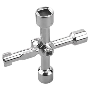 Triangular Key Tool Multifunctional 4 Way Triangle Wrench Key Professional for Train Electrical Elevator Cabinet