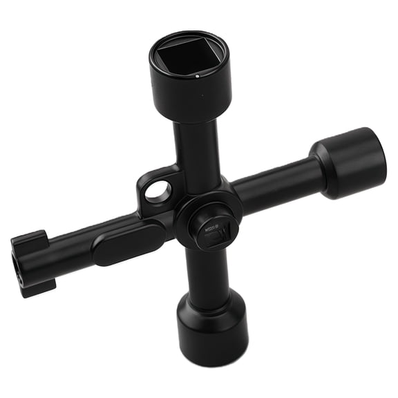 Triangular Key Tool for Train Electrical Elevator Cabinet Professional 4 Way Triangle Wrench Key Multifunctional