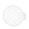 thumbnail image 1 of Triangular Mesh， Shower Drain Catcher 3.15In Shower Catcher Large Silicone Drain Protector Strainer Shower Drain Cover for Shower Room Floor Drain Bathroom, 1 of 4