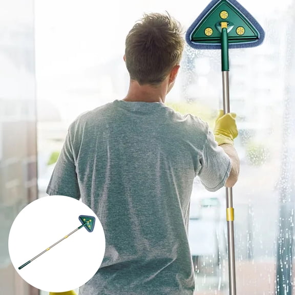 Triangular Mop Wipe Ceiling Wall Roof Glass Cleaning Brush,Cleaning Brush