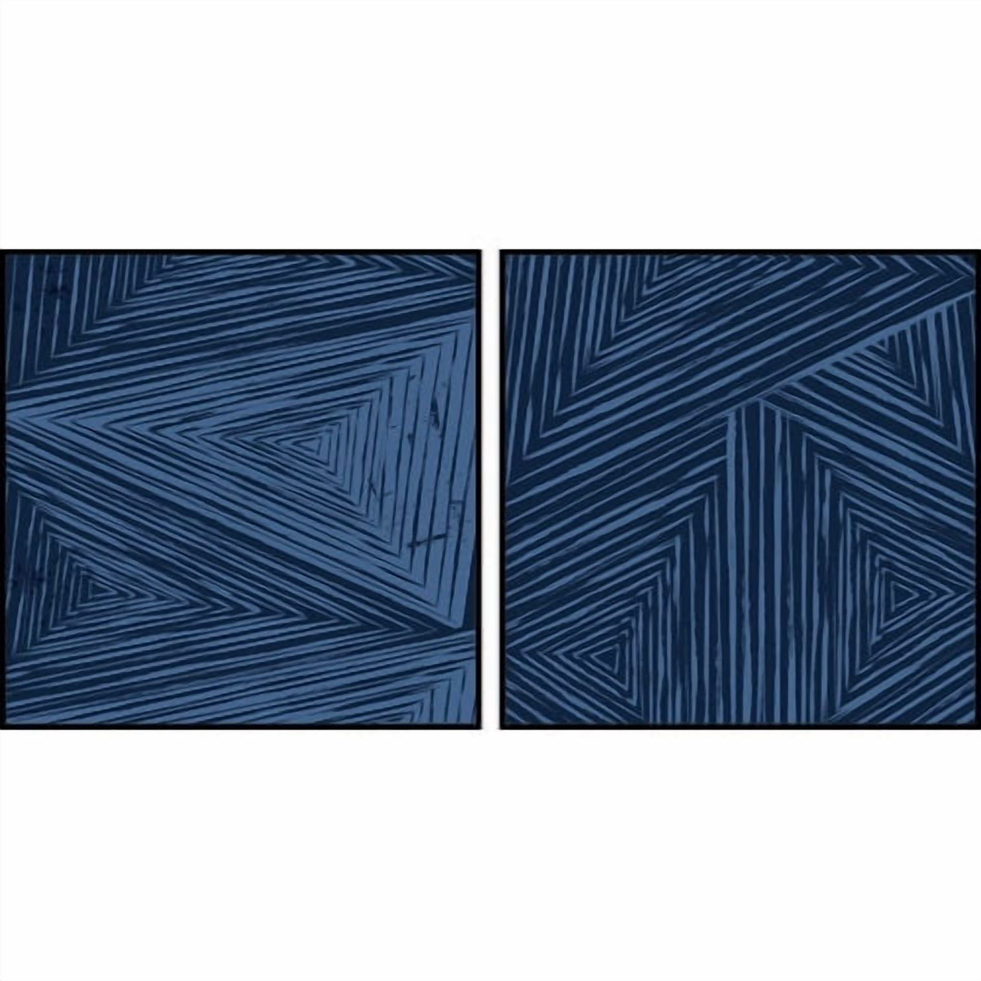 Marmont Hill Triangular Patterns Diptych