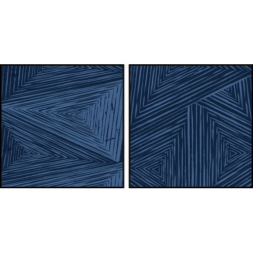 Marmont Hill Triangular Patterns Diptych